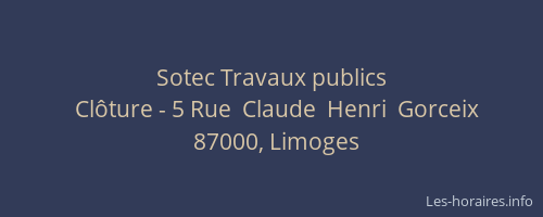 Sotec Travaux publics