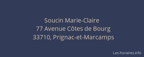 Soucin Marie-Claire