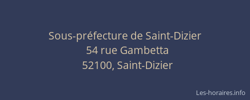 Sous-préfecture de Saint-Dizier