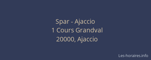 Spar - Ajaccio