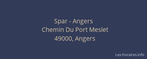 Spar - Angers