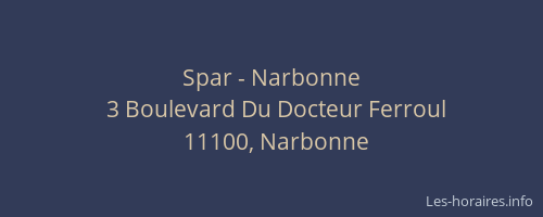 Spar - Narbonne