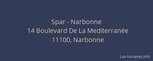 Spar - Narbonne