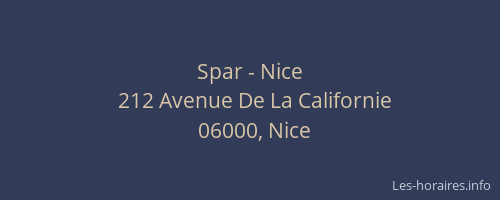 Spar - Nice