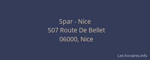 Spar - Nice