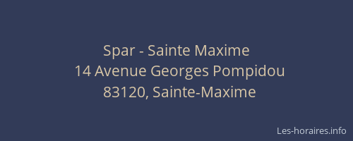 Spar - Sainte Maxime