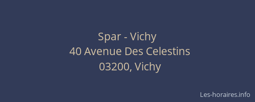 Spar - Vichy