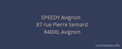 SPEEDY Avignon