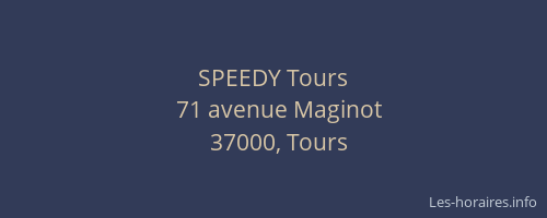 SPEEDY Tours