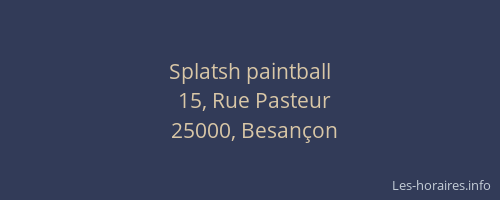 Splatsh paintball