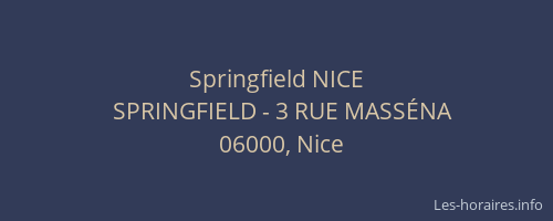 Springfield NICE