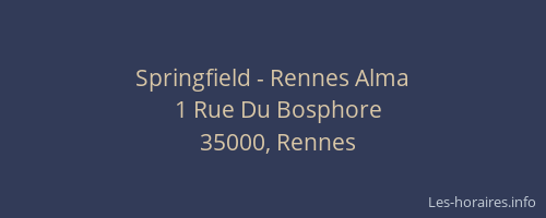 Springfield - Rennes Alma