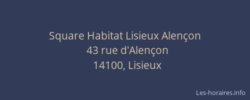 Square Habitat Lisieux Alençon