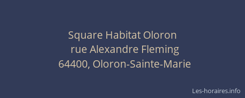 Square Habitat Oloron
