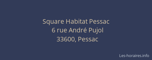 Square Habitat Pessac