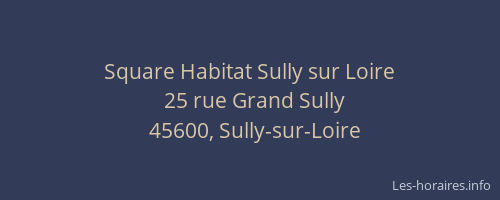 Square Habitat Sully sur Loire