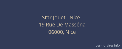 Star Jouet - Nice