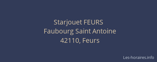 Starjouet FEURS