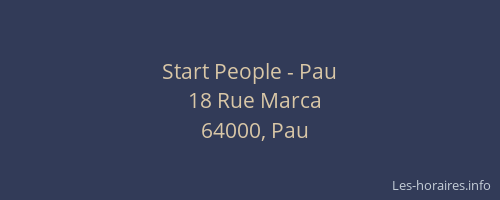 Start People - Pau