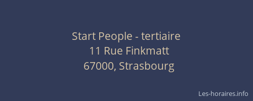 Start People - tertiaire