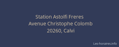 Station Astolfi Freres