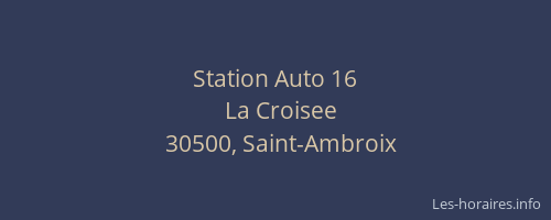 Station Auto 16