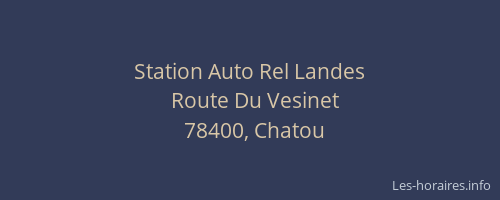 Station Auto Rel Landes