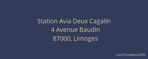 Station Avia Deux Cagalin