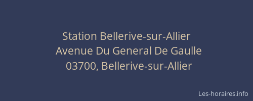 Station Bellerive-sur-Allier