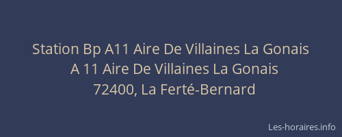 Station Bp A11 Aire De Villaines La Gonais