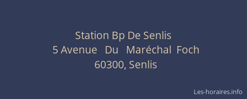 Station Bp De Senlis