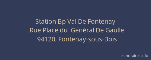 Station Bp Val De Fontenay