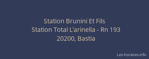 Station Brunini Et Fils