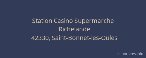 Station Casino Supermarche