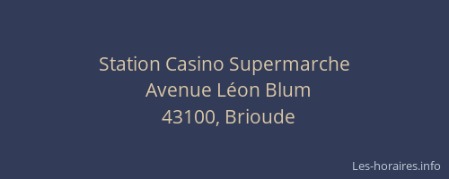 Station Casino Supermarche