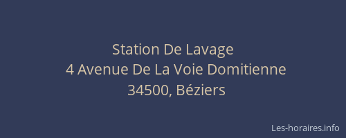 Station De Lavage