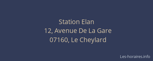 Station Elan