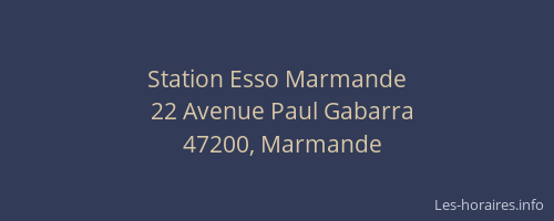 Station Esso Marmande