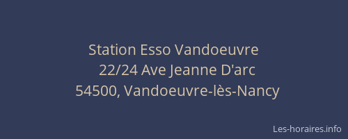 Station Esso Vandoeuvre