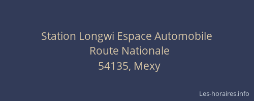 Station Longwi Espace Automobile