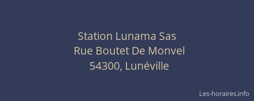 Station Lunama Sas