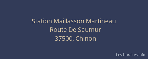 Station Maillasson Martineau