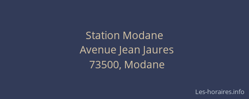 Station Modane