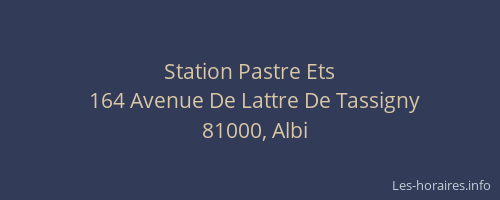 Station Pastre Ets