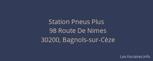 Station Pneus Plus