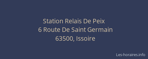 Station Relais De Peix