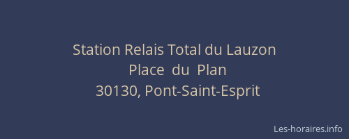 Station Relais Total du Lauzon