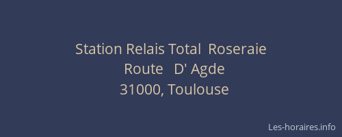 Station Relais Total  Roseraie