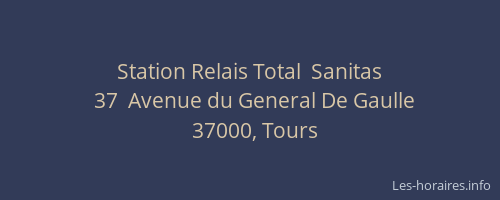 Station Relais Total  Sanitas