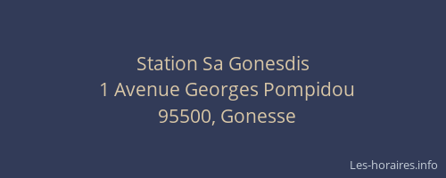 Station Sa Gonesdis